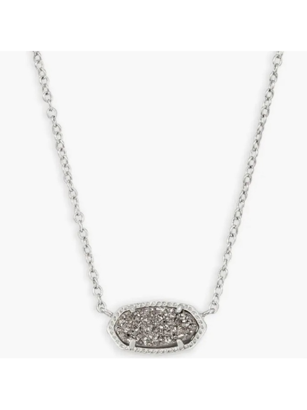Kendra Scott Silver Elisa Pendant Necklace